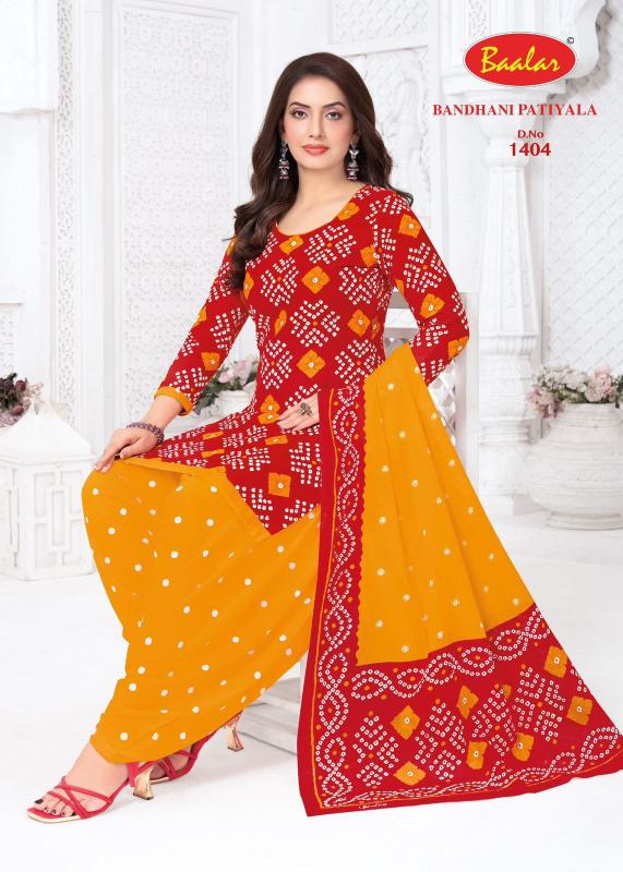 Baalar bandhani patiyala vol-14 dress material wholesaler in vashi navi mumbai